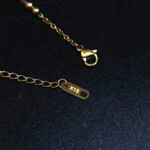 【1円スタート】金ネックレス ゴールド ネックレス Gold necklace K18 刻印 レディース ネックレス 花モチーフ ペンダント 18kgp 328