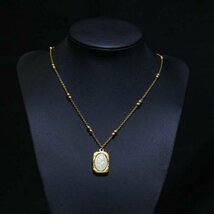 【1円スタート】金ネックレス ゴールド ネックレス Gold necklace K18 刻印 レディース ネックレス 花モチーフ ペンダント 18kgp 328_画像3