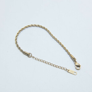 【1円スタート】Gold Bracelet 18k Gold Plated 金 ブレスレット k18刻印あり レディース メンズ ギフト プレゼント 321の画像1