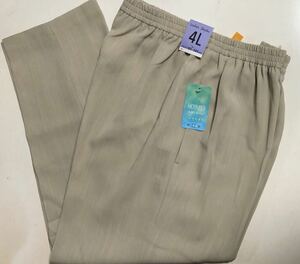 4L 日本製 レディース ズボン ウエストゴムサラッと 婦人用パンツ 大寸