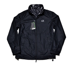 【新品】ARMANI EXCHANGE アルマーニ エクスチェンジ 高級ロゴ柄リバーシブルブルゾン Lサイズ 国内正規 ジョルジオアルマーニ社製 8789