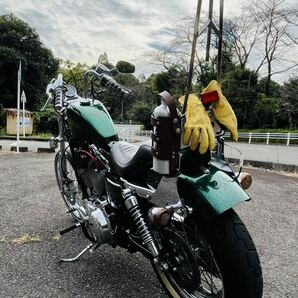 美車 ハーレー xl1200v セブンティツー 2013y 1200㏄ 11,500km ラッキーグリーンフレーク 車検2年付き チョッパーの画像8