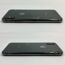 【中古/ジャンク】au iPhoneX 64GB MQAX2J/A スペースグレイ 判定〇 / SIMフリー SIMロック解除済み Apple_画像4