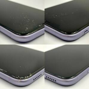 【中古/ジャンク】SoftBank iPhone11 64GB MWLX2J/A パープル 判定〇 / SIMフリー SIMロック解除済み Appleの画像6