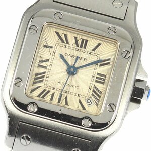 カルティエ CARTIER W20054D6 サントスガルベ SM デイト 自動巻き レディース _794745