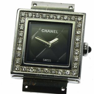  Chanel CHANEL matelasse diamond bezel quartz lady's _802136