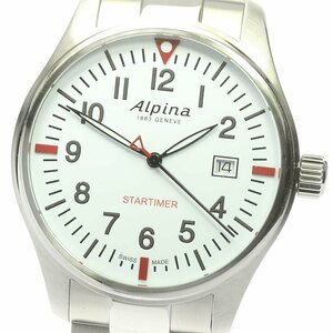  Alpina Alpina AL-240S4S6B starter ima- Date quartz men's unused goods box * written guarantee attaching ._684102