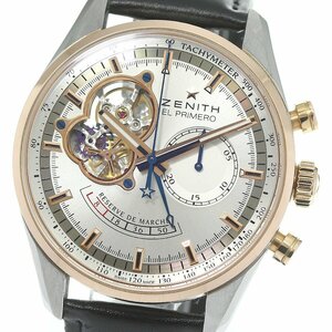 ゼニス ZENITH 51.2080.4021 エルプリメロ クロノマスター オープン 自動巻き メンズ 良品 箱付き_804233