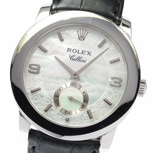 ロレックス ROLEX 5240 チェリーニ チェリニウム PT950 手巻き メンズ _804539