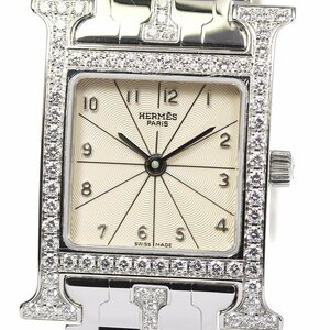 ☆ Ryogoku [Hermes] Hermes H Watch Diamond Bezel HH1.230 Кварцевые дамы