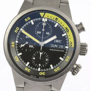 ★保証書付き【IWC SCHAFFHAUSEN】IWC アクアタイマー クロノグラフ IW371903 自動巻き メンズ_710336【63】