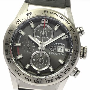 タグホイヤー TAG HEUER CAR208Z-0 カレラ ホイヤー01 クロノグラフ 自動巻き メンズ 良品 _806488