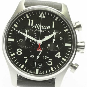  Alpina Alpina AL-372B4S6 starter ima- big Date chronograph quartz men's unused goods box * written guarantee attaching ._684313