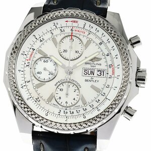  with translation Breitling BREITLING A13362 Bentley GT chronograph day date self-winding watch men's box * written guarantee attaching ._751667