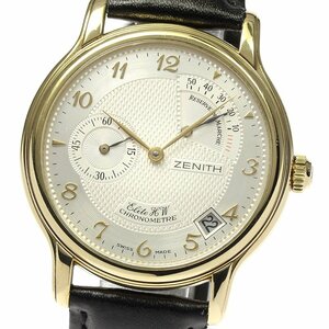 Zenith Zenith 30.0240.655 Elite K18YG Дата Резерв с рукописным мужским гарантией_801226