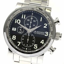 グラハム GRAHAM 2BLES.B35A.A23 シルバーストーン ヴィンテージ クロノグラフ 自動巻き メンズ 良品 _806480_画像1