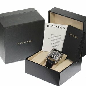 ブルガリ BVLGARI AA48SCH アショーマ アフターダイヤ クロノグラフ デイト 自動巻き メンズ 箱・保証書付き_804745の画像2