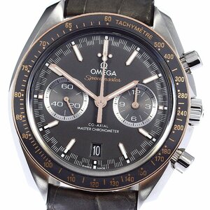  Omega OMEGA 329.23.44.51.06.001 Speedmaster racing coaxal self-winding watch men's inside box * written guarantee attaching ._804142