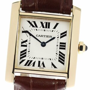 カルティエ CARTIER W5000356 K18YG タンクフランセーズMM クォーツ ボーイズ 良品 _805530