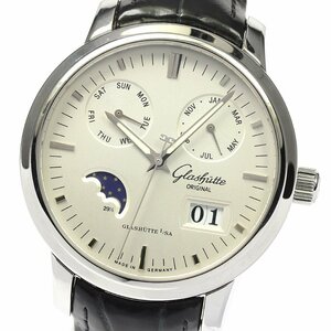  стакан hyute* оригинал GLASHUTTE ORIGINAL 100-06-13-02-04se шуточный товар календарь moon phase самозаводящиеся часы мужской с гарантией ._807884