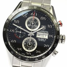 タグホイヤー TAG HEUER CV2A10 カレラ クロノグラフ デイデイト 自動巻き メンズ 良品 保証書付き_805770_画像1