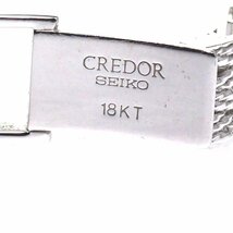 セイコー SEIKO 1E70-2110 クレドール K18WG ダイヤベゼル クォーツ レディース 美品 _805159_画像5