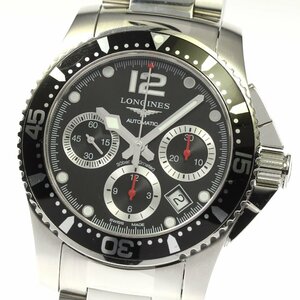  Longines LONGINES L3.744.4 Hydro Conquest chronograph self-winding watch men's box * written guarantee attaching ._807400