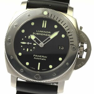 Перевод ремня Panerai PAM00305 Подводная подводная подводная плата 1950 г. 3 дня Титанио Дата АВТОМАТИЧЕСКИЙ ВИНТЫ _808662