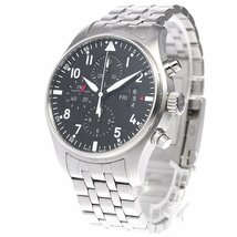 IWC SCHAFFHAUSEN IW377704 パイロットウォッチ クロノグラフ 自動巻き メンズ 良品 _805342_画像2