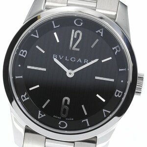 ブルガリ BVLGARI ST37S ソロテンポ クォーツ メンズ 良品 _758807【ev10】