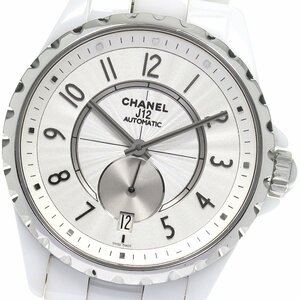 シャネル CHANEL H3837 J12 白セラミック 自動巻き メンズ 保証書付き_807630