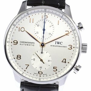 IWC IWC SCHAFFHAUSEN IW371445 ポルトギーゼ クロノグラフ 自動巻き メンズ 保証書付き_807604