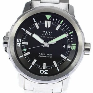 IWC IWC SCHAFFHAUSEN IW329002 アクアタイマー デイト 自動巻き メンズ 保証書付き_810467