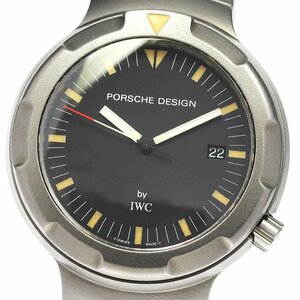  Porsche Design Porsche Design 3524-001 by IWC Ocean 2000 Date self-winding watch men's beautiful goods box * written guarantee attaching ._807465