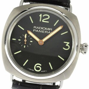 パネライ PANERAI PAM00338 ラジオミール スモールセコンド 手巻き メンズ 箱・保証書付き_808867