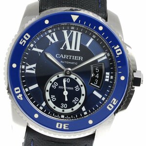 カルティエ CARTIER WSCA0010 カリブル ドゥ カルティエ ダイバー デイト 自動巻き メンズ _648202