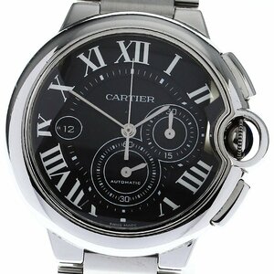 カルティエ CARTIER W6920025 バロンブルーLM クロノグラフ 自動巻き メンズ 箱・保証書付き_809083