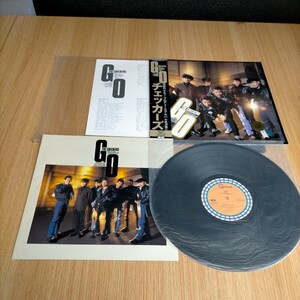 H1639 チェッカーズ GO アルバム 帯付 LP盤 LPレコード 邦楽 昭和レトロ 昭和歌謡 ポップス ポップ シティポップ 送料全国一律510円