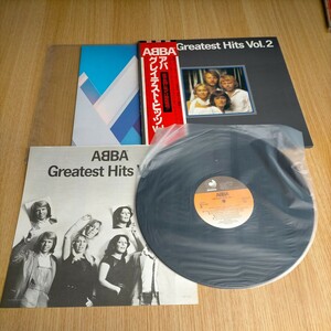 H1658 アバ ABBA グレイテスト・ヒッツ Vol.2 DOES YOUR MOTHER KNOW など ヒット曲 LP盤 LPレコード 洋楽 レトロ 帯付 送料全国一律510円