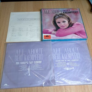 H1720 ALL ABOUT Bert Kaempfert and his orchestra ベルト・ケンプフェルト 2枚組 ボックスカバー LP盤 レコード 洋楽 送料全国一律710円