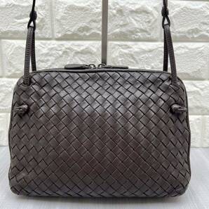 BOTTEGA VENETA ノディーニ イントレチャート ショルダーバッグ クロスボディバッグ 斜め掛け鞄 ブラウン レディースの画像3