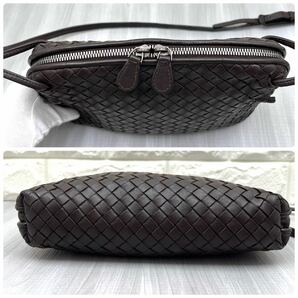 BOTTEGA VENETA ノディーニ イントレチャート ショルダーバッグ クロスボディバッグ 斜め掛け鞄 ブラウン レディースの画像6