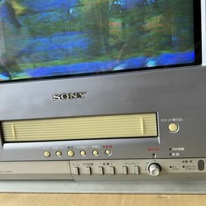 中古 SONY ソニー トリニトロン カラービデオテレビ KV-14MVF2 ブラウン管テレビデオ 2001年製 14 型 VHS 動作OK レトロの画像10