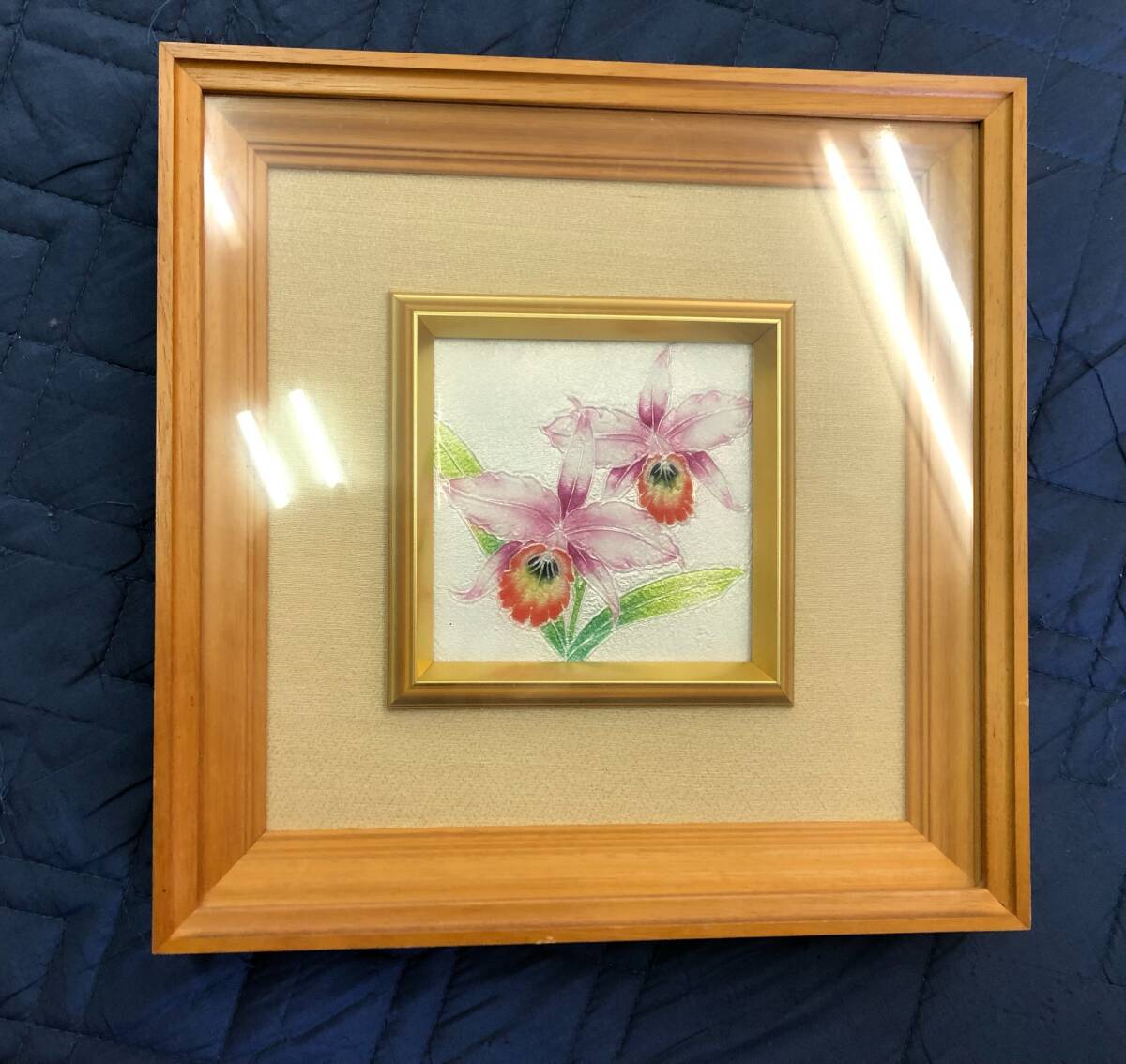 चित्र फ़्रेमयुक्त फूल कला कार्य आंतरिक फ़्रेम ऑब्जेक्ट जापानी शैली जापानी कक्ष पैनल 240118-117, कलाकृति, चित्रकारी, अन्य