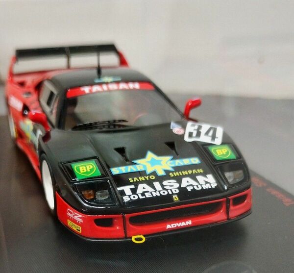 1/43 エブロ別注(レッドライン) フェラーリ F40 タイサンスターカード1/43 ディズ厶