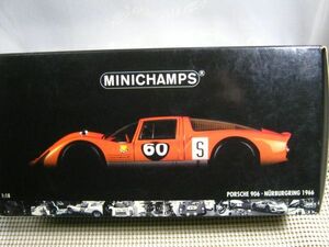 中古 現状 ミニカー●1/18 ミニチャンプス●ポルシェ 906 1966 ニューブルクリンク