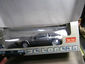 中古 現状 ミニカー●1/18 サンスター●1981 デロリアン LK●バック・トゥ・ザ・フューチャー