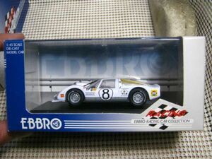 ・送料350円●ミニカー 現状●エブロ 1/43●ポルシェ906 1967 日本GP●ホワイト●レーシングカーコレクション374