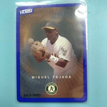 2003 UPPER DECK VICTORY MIGUEL TEJADA ミゲル・テハダ　600枚限定パラレル　Oアスレチックス_画像2