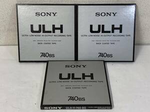 ★☆ク399 SONY オープンリールテープ メタルリール ULH-11-740-BS 3本 まとめ売り☆★